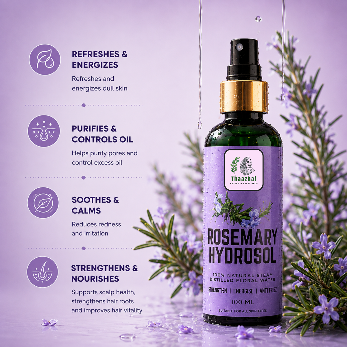 Thaazhai Rosemary Hydrosol