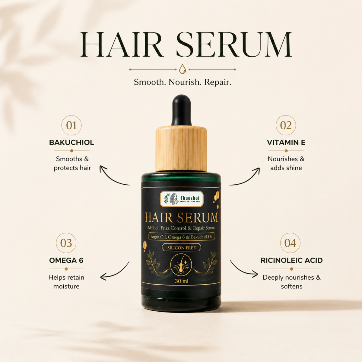 Multi Oil Frizz Control &amp; Repair Hair Serum