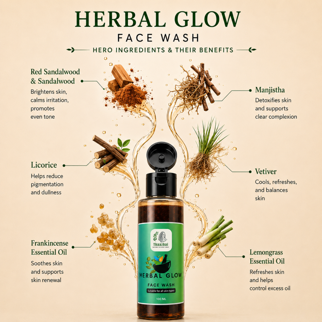 HERBAL GLOW FACE WASH