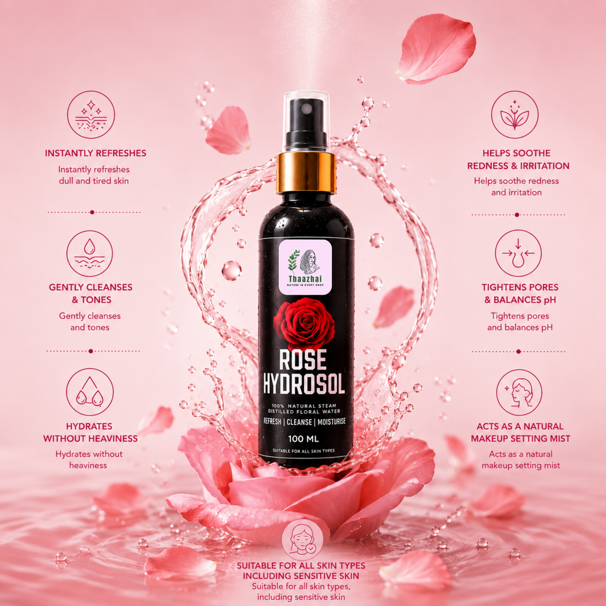 Thaazhai Rose Hydrosol