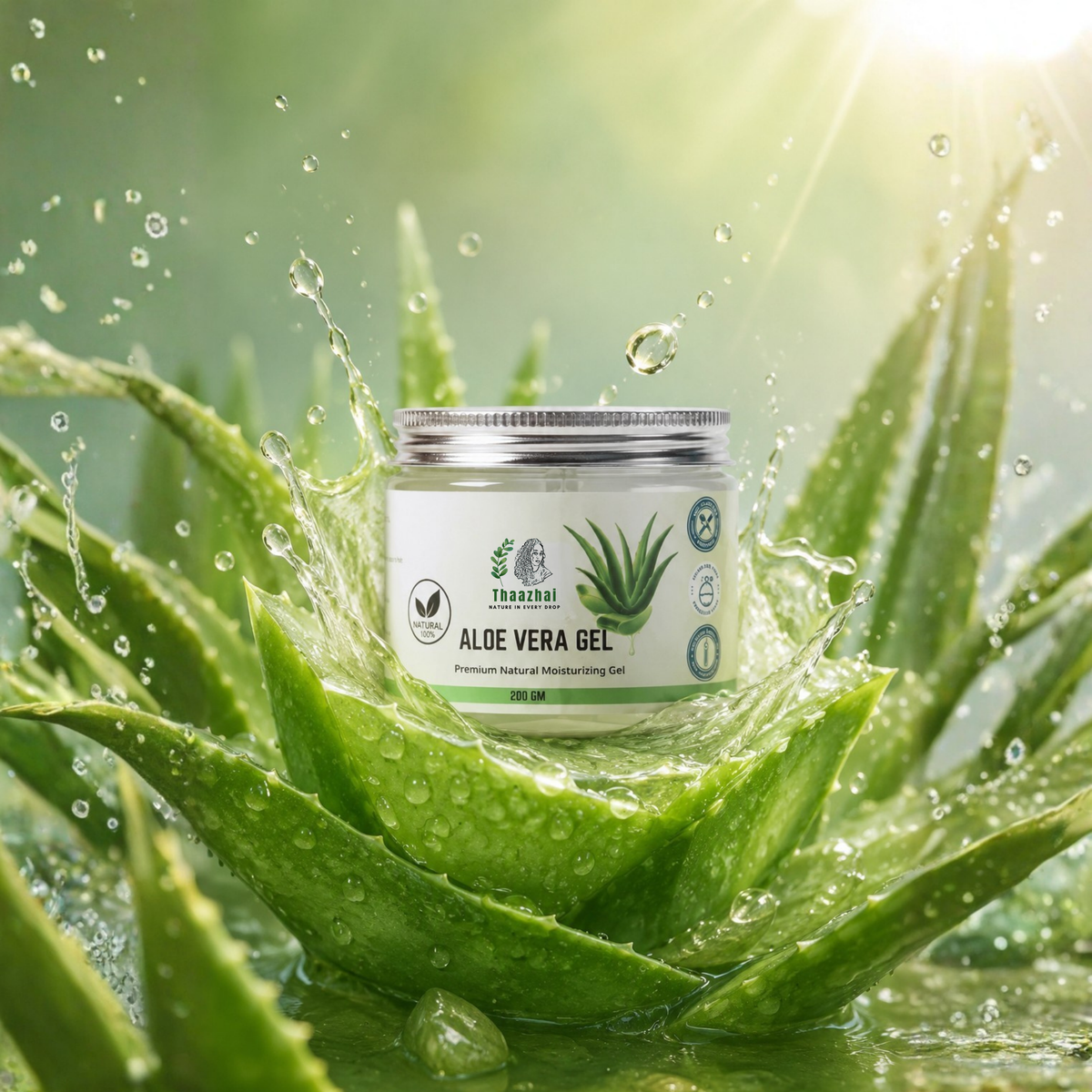 Thaazhai Aloe Vera Premium Natural Moisturizing Gel