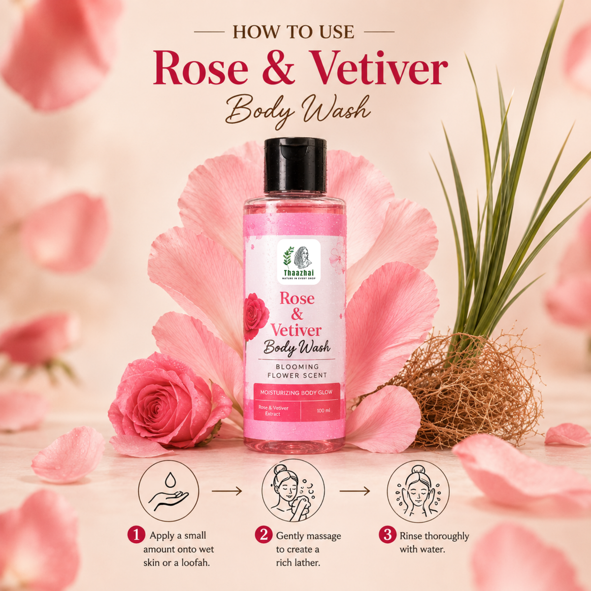 Rose &amp; Vetiver Body Wash