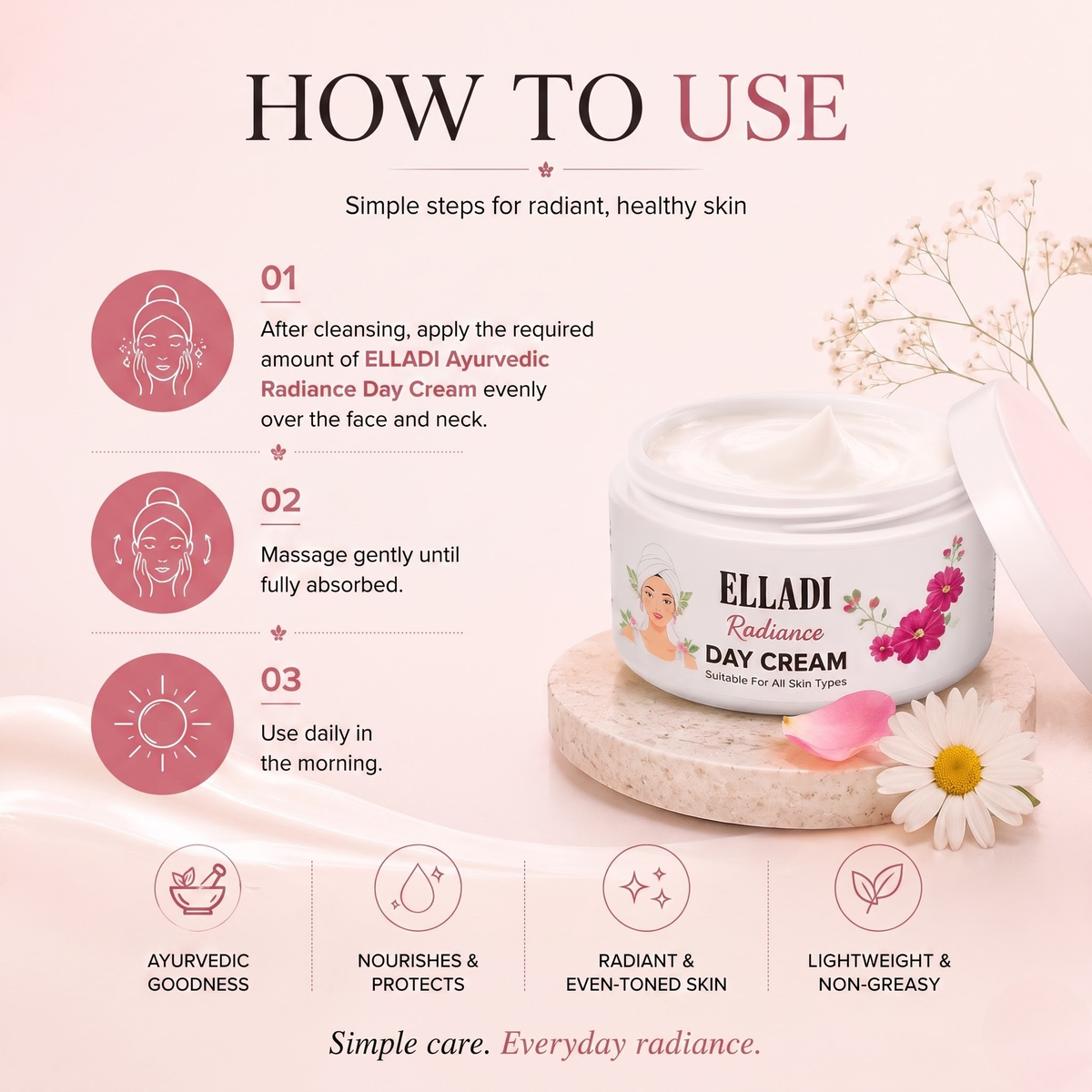 ELLADI Ayurvedic Radiance Day Cream