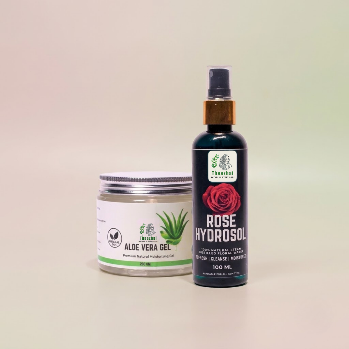 Rose Hydrosol &amp; Aloe Vera Gel Combo