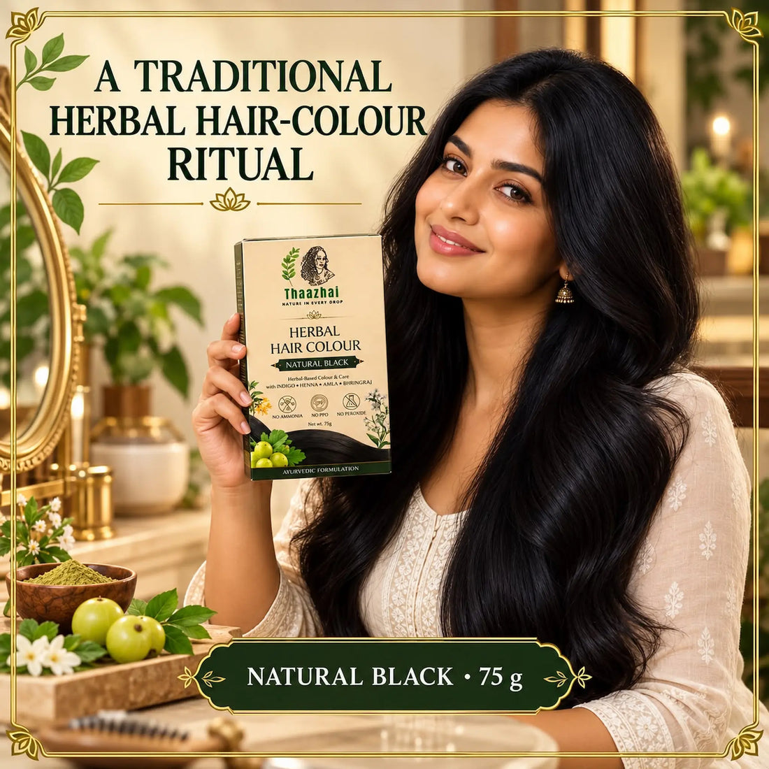Herbal Hair Color - Natural Black